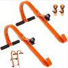 VEVOR Ladder Roof Hook 2 Pack with Wheel Heavy Duty Steel Ladder Stabilizer - Thumbnail 1