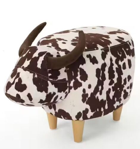Noble House Bessie Brown Milk Cow Ottoman - Lot 347JF