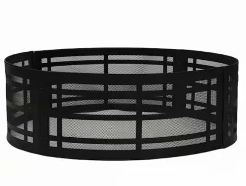 36 in. Metal Wood Burning Outdoor Fire Pit Ring - Lot 434JF