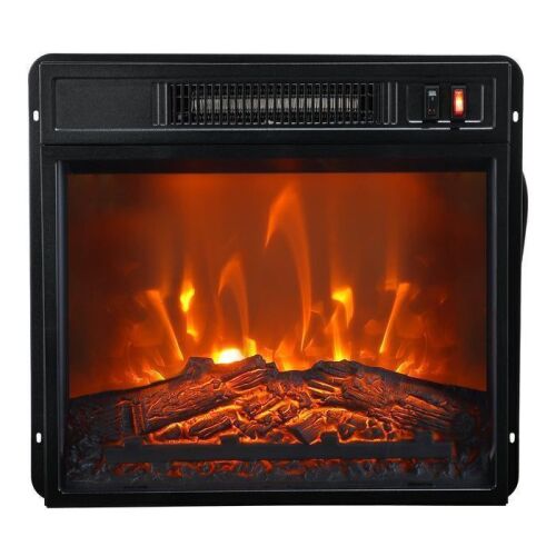 18" Modern Black Insert Electric Fireplace - Lot 435JF