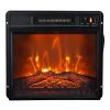 18" Modern Black Insert Electric Fireplace - Thumbnail 1