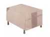 Lot of (2) MODERN LEISURE Monterey Water Resistant Outdoor Ottoman/Side Table Cover, 32 in. W x 22 in. D x 17 in. H, Beige - Thumbnail 1