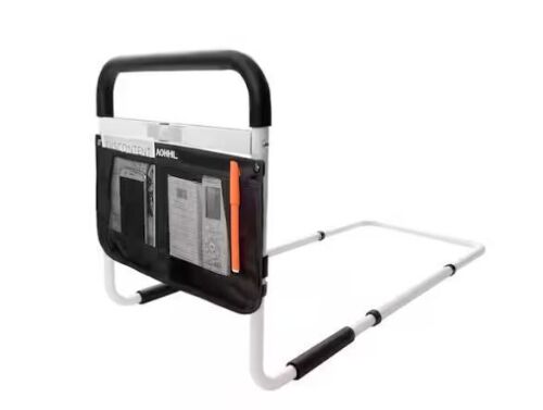 Bed Frame Assist Support Side Railings with Pocket, 16-21 in. - Lot 442JF