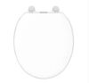 Lot of (3) Gerber Round Soft Close Toilet Seat in White, Heavy-Duty Fade-Resistant Plastic - Thumbnail 1