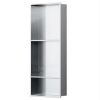 BWE 13 in. W x 31 in. H x 4 in. D Bathroom Shower Double Shelf Niche Over Mount Installation in Brushed Nickel - Thumbnail 1