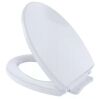 TOTO Elongated SoftClose Toilet Seat in Cotton White - Thumbnail 1