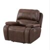 Picket House Furnishings Grover Heritage Brown Standard Recliner with Power Head - Thumbnail 1