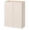 Hampton Bay Leyton 27 in. W x 12 in. D x 36 in. H Ready to Assemble Plywood Slim Shaker Wall Kitchen Cabinet in Antique White - Thumbnail 1