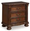 Signature Design by Ashley Lavinton Brown 2 Drawer 29 in. W Nightstand - Thumbnail 1