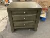 Madison 2-Drawer Gray Nightstand - Thumbnail 2