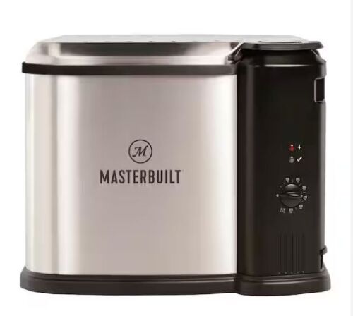 Masterbuilt 10 Liter XL Electric Fryer, Boiler, Steamer in Silver - Lot 115JF
