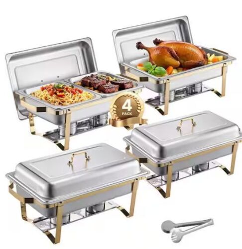 8 qt. Chafing Dish Buffet Set, 4-Pack - Lot 117JF