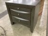 Madison 2-Drawer Gray Nightstand - Thumbnail 2
