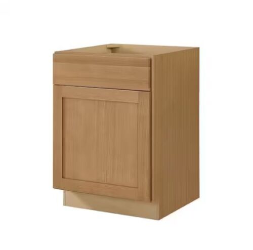 Hampton Bay Avondale 24 in. W x 24 in. D x 34.5 in. H Ready to Assemble Plywood Shaker Base Kitchen Cabinet in White Oak - Lot 121JF