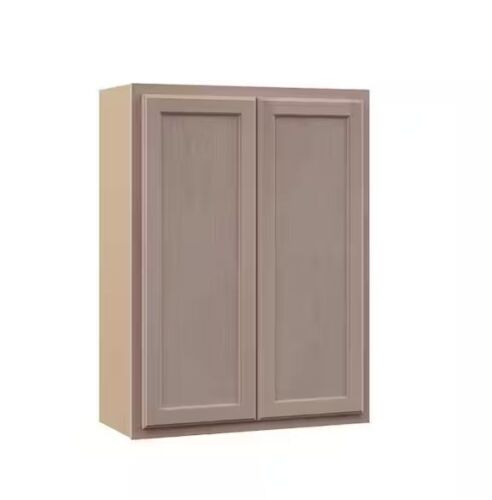 Hampton Bay Recessed Panel 27 in. W x 12 in. D x 36 in. H Assembled Wall Cabinet in Unfinished - Lot 123JF