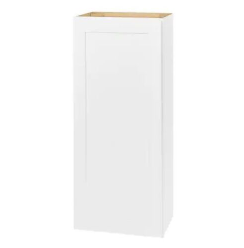 Hampton Bay Avondale 18 in. W x 12 in. D x 42 in. H Ready to Assemble Plywood Shaker Wall Kitchen Cabinet in Alpine White - Lot 125JF