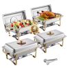 8 qt. Chafing Dish Buffet Set, 4-Pack - Thumbnail 1