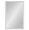 Kate and Laurel Calder 23.5 in. W x 35.5 in. H Framed Rectangular Beveled Edge Mirror in White - Thumbnail 1