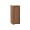 Hampton Bay Sinclair 12 in. W x 12 in. D x 30 in. H Assembled Wall Cabinet in Shaker Saddle Oak - Thumbnail 1