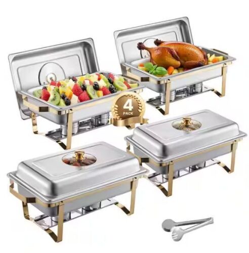 8 qt. Chafing Dish Buffet Set, 4-Pack - Lot 517JF