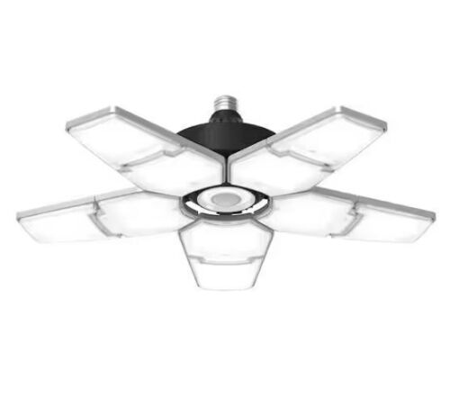 BEYOND BRIGHT 40-Watt Motion-Activated LED Garage Light with 10-Adjustable Panels, 372 LED Bulbs - Lot 728JF