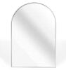TA 36 in. H x 24 in. W Silver Modern Arch Framed Mirror - Thumbnail 1