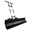 2-Wheel Snow Pusher w/ Adjustable Handle, Reflective Tape - 48in - Thumbnail 1