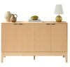 4-Door Reeded Storage Cabinet, Accent Furniture, Sideboard - Thumbnail 1