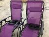 Set of 2 Adjustable Zero Gravity Patio Chair Recliners w/ Cup Holders - Thumbnail 3