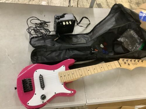 Kids Electric Guitar Beginner Starter Kit w/ 5W Amplifier - 30 in - Lot 425