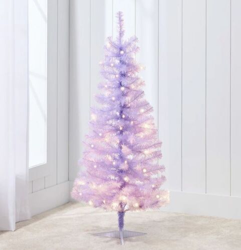 Prelit Colorful Mini Spruce Christmas Tree w/ LED Lights - 4ft - Lot 428