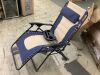 Oversized Padded Zero Gravity Chair, Folding Recliner w/ Headrest, Side Tray - Thumbnail 2