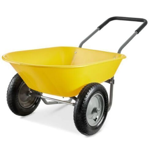 Dual-Wheel Wheelbarrow Garden Cart - Lot 518