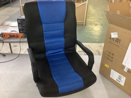 Gaming Floor Chair w/ 360-Degree Swivel, Armrest, Adjustable Backrest - Lot 526