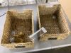 Set of 2 Water Hyacinth Pantry Baskets w/ Chalkboard, Marker - 16in - Thumbnail 3