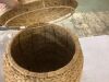 Lot of (2) Multipurpose Hyacinth Storage Tote Basket - Thumbnail 3