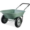 Dual-Wheel Wheelbarrow Garden Cart - Thumbnail 1