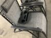 Set of 2 Adjustable Zero Gravity Patio Chair Recliners w/ Cup Holders - Thumbnail 3