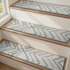 PADOOR Stair Treads for Wooden Steps, 15 Pack Peel and Stick, 8" x 30" - Thumbnail 1