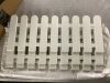 White Plastic Picket Fence Garden Border Edging - Thumbnail 1