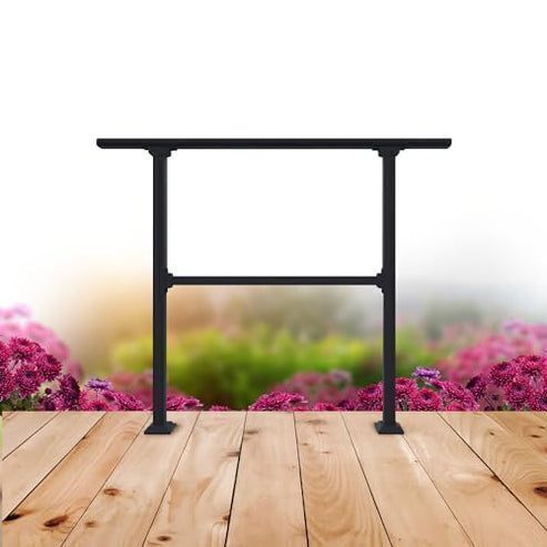 CR Fence & Rail Horizontal Metal Deck Railing, 4ft Wide - Lot 586