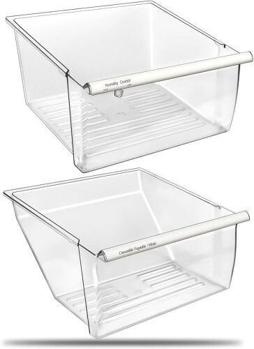 Fridge Crisper Drawers for Kenmore, Whirlpool Fridges, 2 Pack - Lot 788