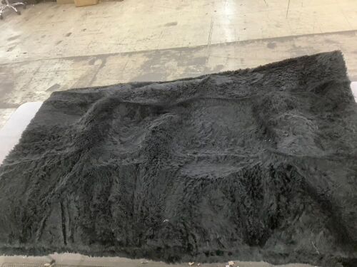 Fuzzy Area Rug, Approx 8 x 10 - Lot 589