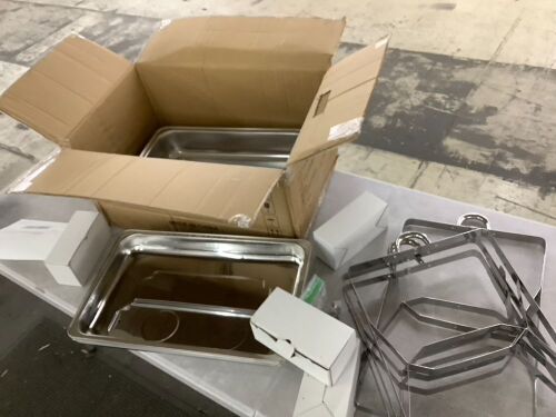 9 Qt Chafing Dish Set, 4 Pack - Dented, Unknown if Complete - Lot 787