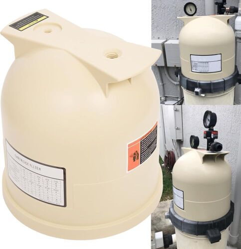 Almond Lid Assembly Replacement Fit for Pentair Clean Swimming Pool & Spa CC150 CC75 CC200 – 12” Filter Housing Cover - Lot 688