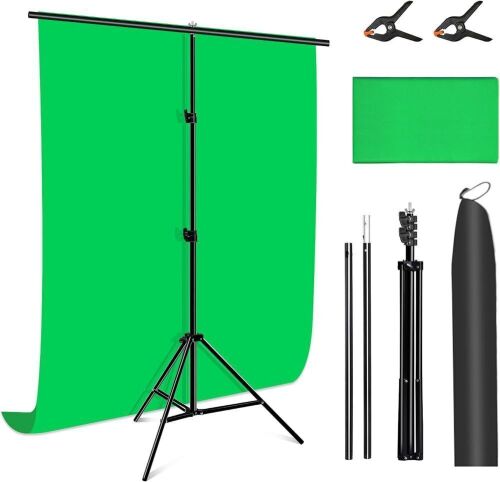 PULUZ Green Screen Backdrop Kit with Stand, 3.2x6.5ft - Lot 786