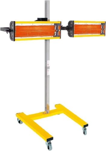 Solary 2100W 110V Shortwave Infrared Paint Curing Lamp with Timer for Automotive Spray Booth, Temperature & Height Adjustable - Lot 26