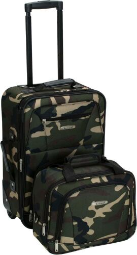 Rockland Fashion Softside Upright Luggage Set, Camouflage, 2-Piece (14/19) - Lot 791