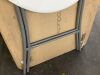 Bar Height Folding Table Indoor Outdoor Accessory w/ Thick Table Top - 32in - Thumbnail 4