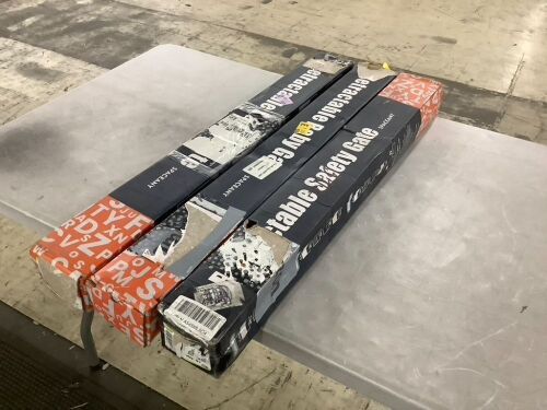 Lot of (3) Retractable Baby Gate - Uninspected - Lot 505